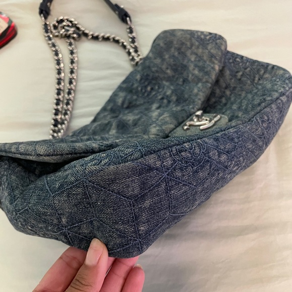 Chanel Camelia Denim Flap Bag - Picture 6 of 6